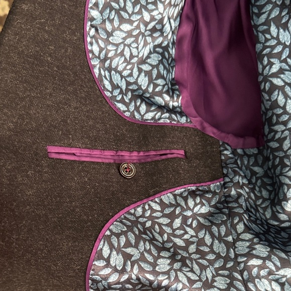 Ted Baker Black and Burgundy Gradient Blazer - Picture 11 of 14